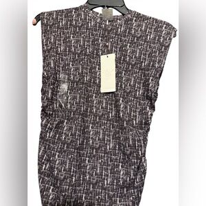 CALIA by Carrie Underwood Black and White Printed Sleeveless Tank